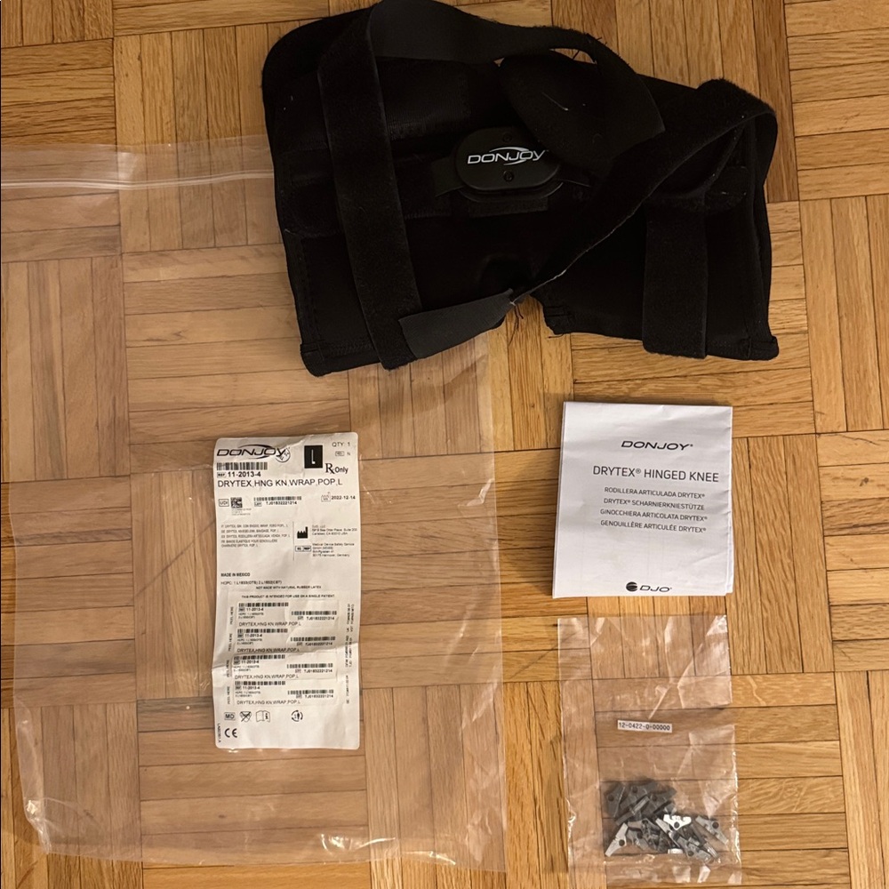 DonJoy Black Hinged Knee Brace Size Large